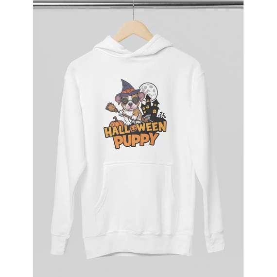 happy-puppy-feliratu-feliratos-halloweeni-kapucnis-pulover-feher