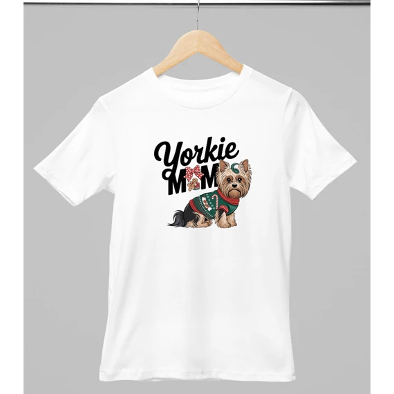 yorkie-mom-mintas-karacsonyi-polo-feher-