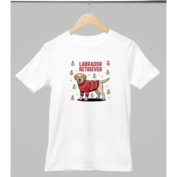 labrador-mintas-karacsonyi-polo-feher---