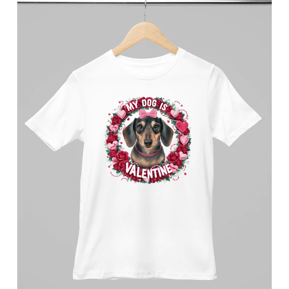 Tacskó mintás valentinnapi póló 