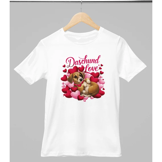 Tacskó mintás valentinnapi póló
