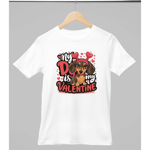 Tacskó mintás valentinnapi póló 