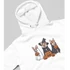 Kép 2/4 - corgi-mintas-halloweeni-kapucnis-pulover-feher-1