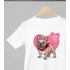 Kép 2/3 - Francia bulldog mintás valentinnapi póló 