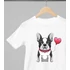 Kép 2/3 - Francia bulldog mintás valentinnapi póló