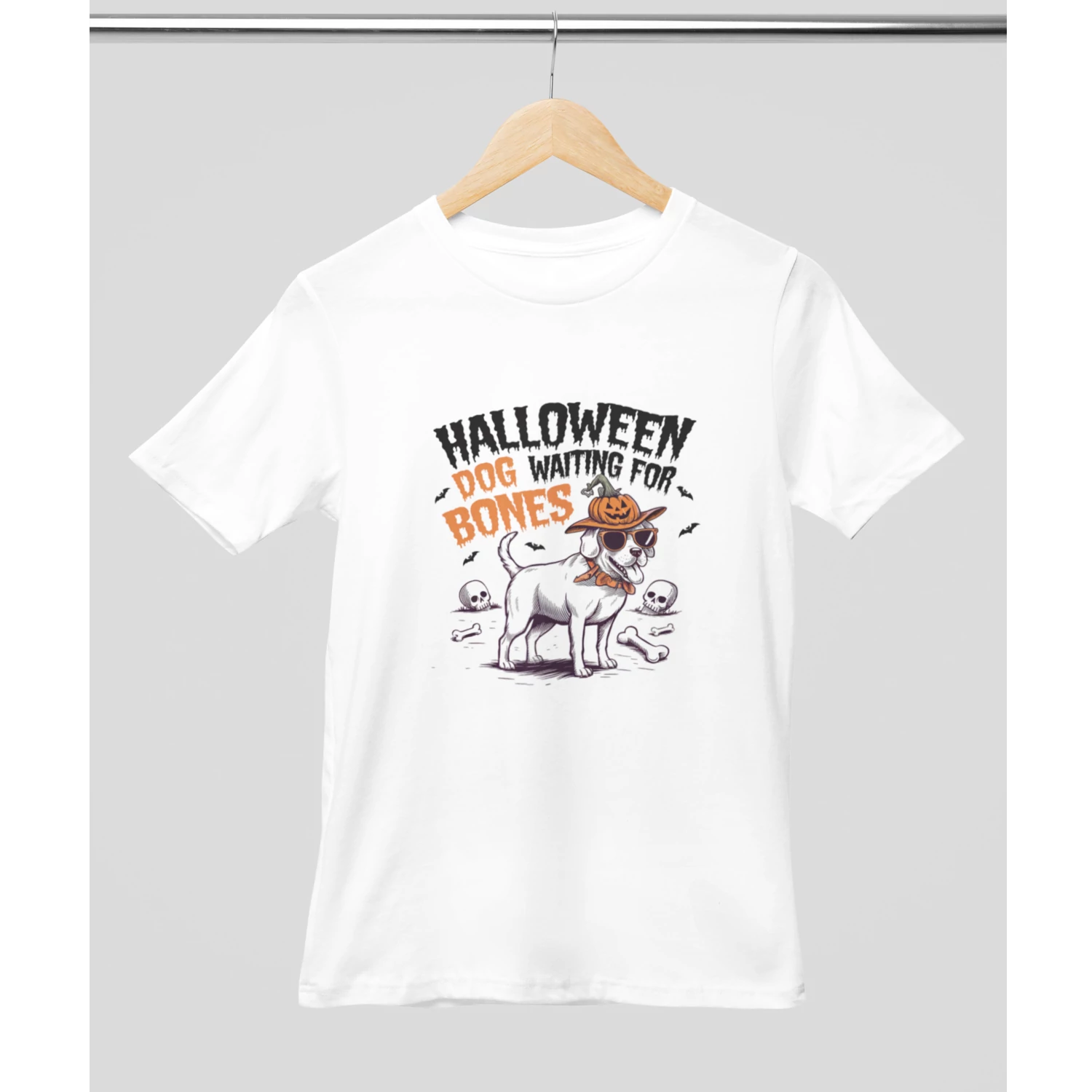 Halloweeni feliratos póló