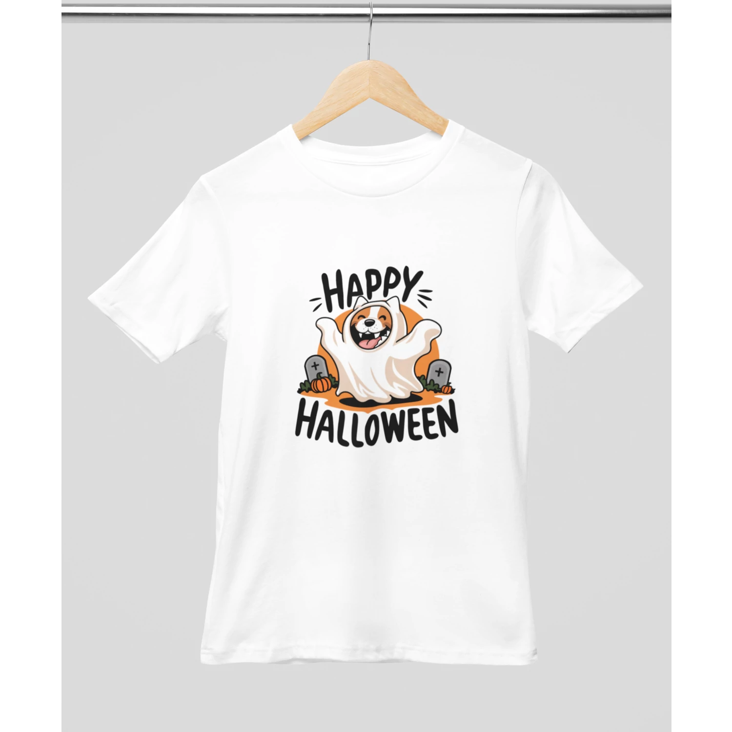 Happy halloween feliratos póló 