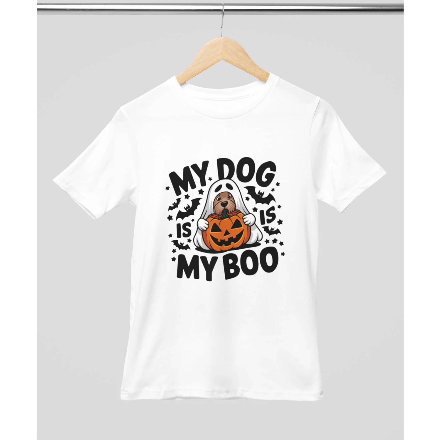 My dog is my boo halloweeni mintás póló 