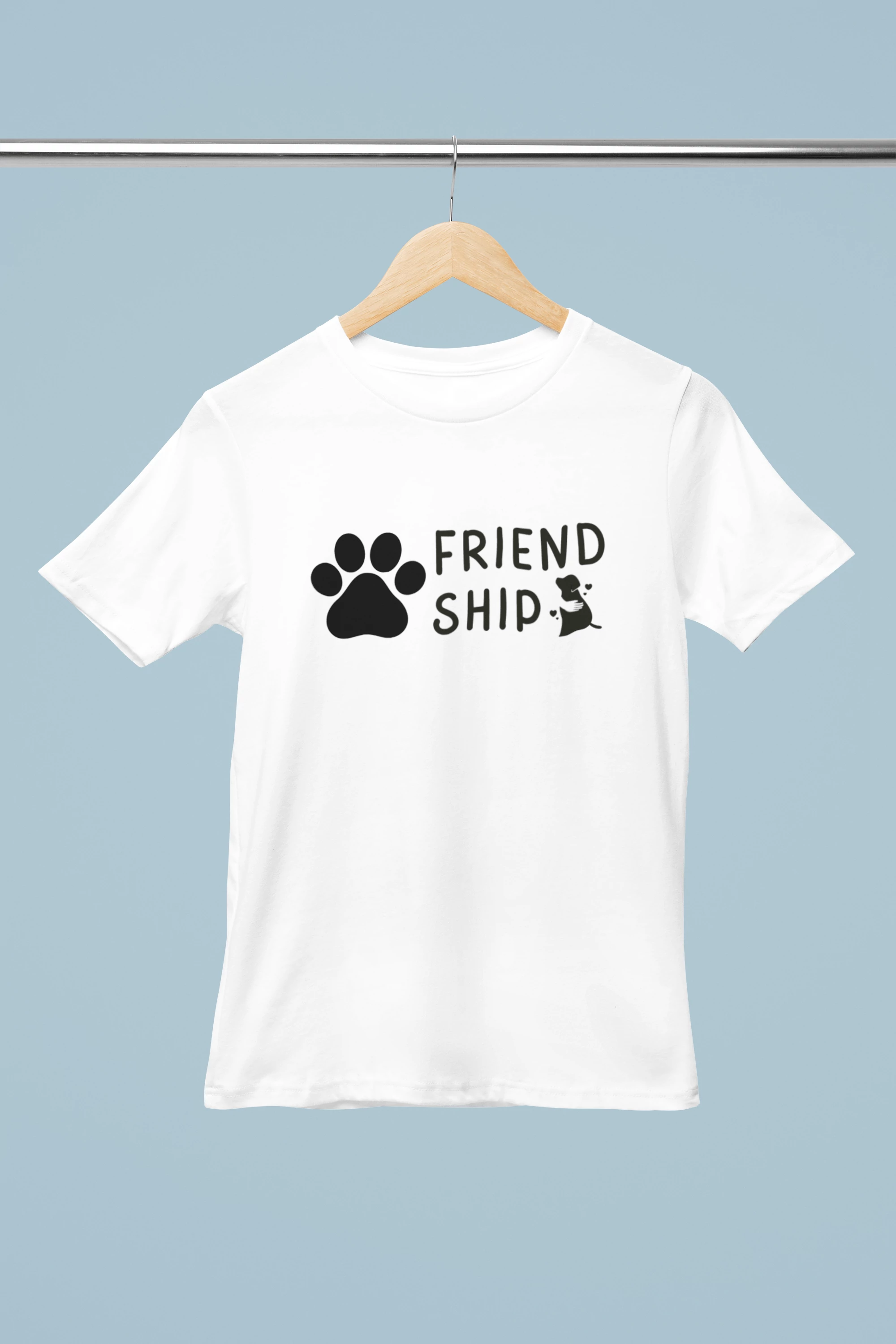 Friendship kutya mintás póló