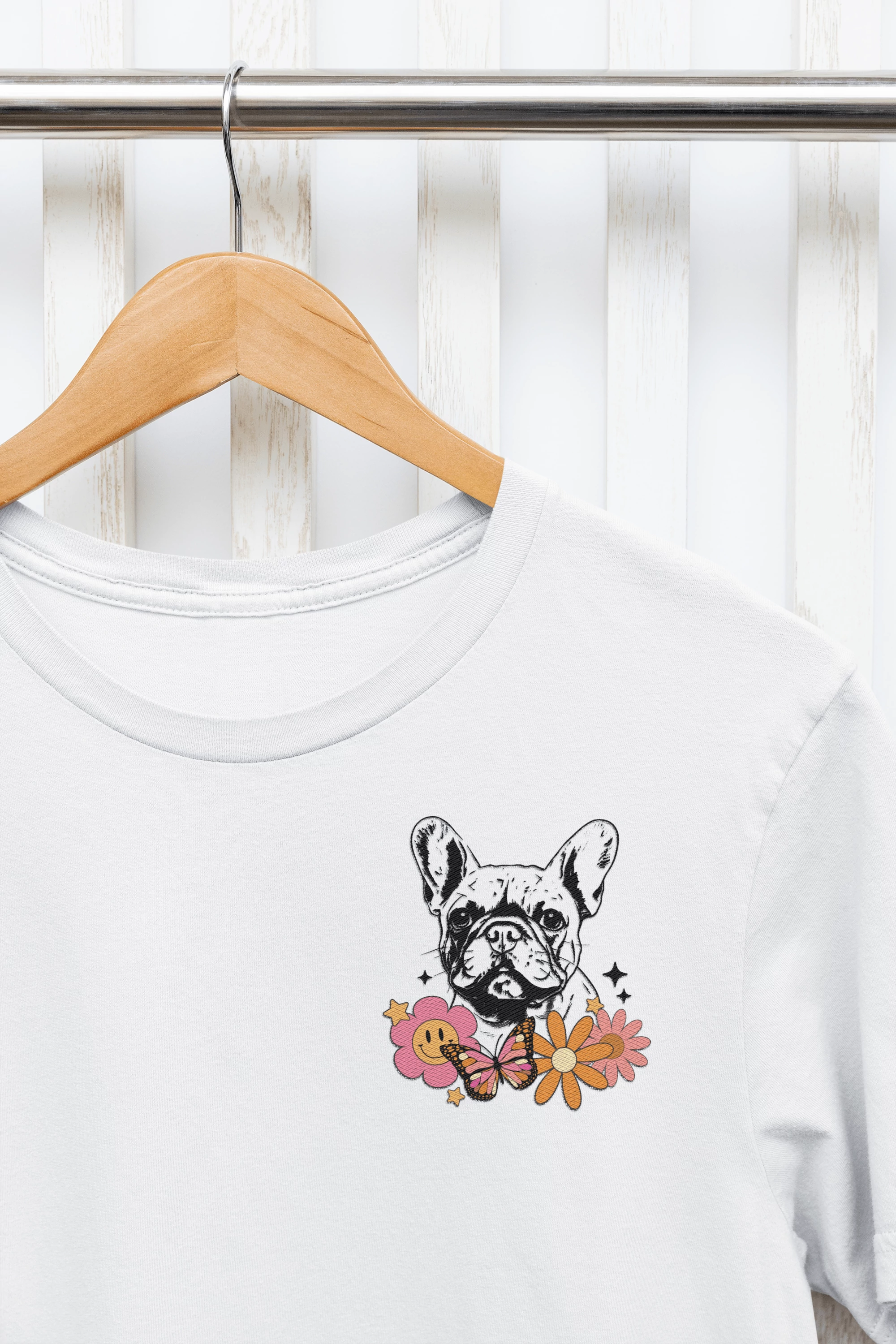 Francia bulldog mintás póló