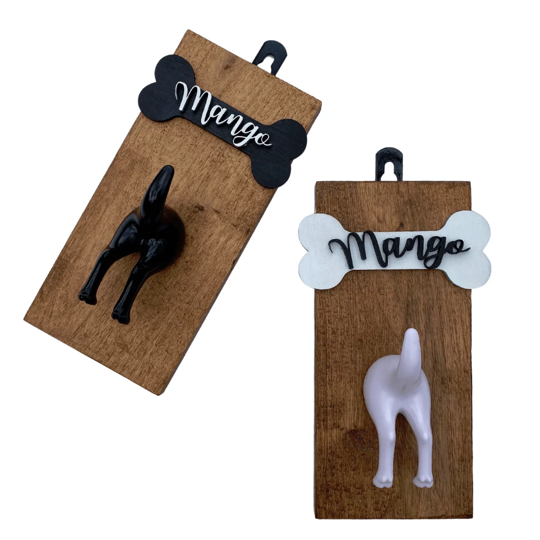 3D kutyás akasztó csonttal (névvel kérhető)