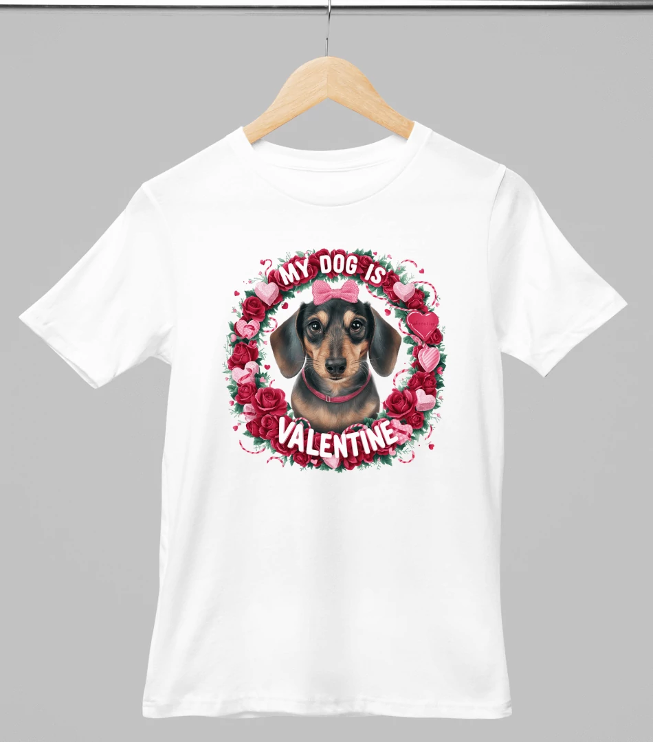Tacskó mintás valentinnapi póló 