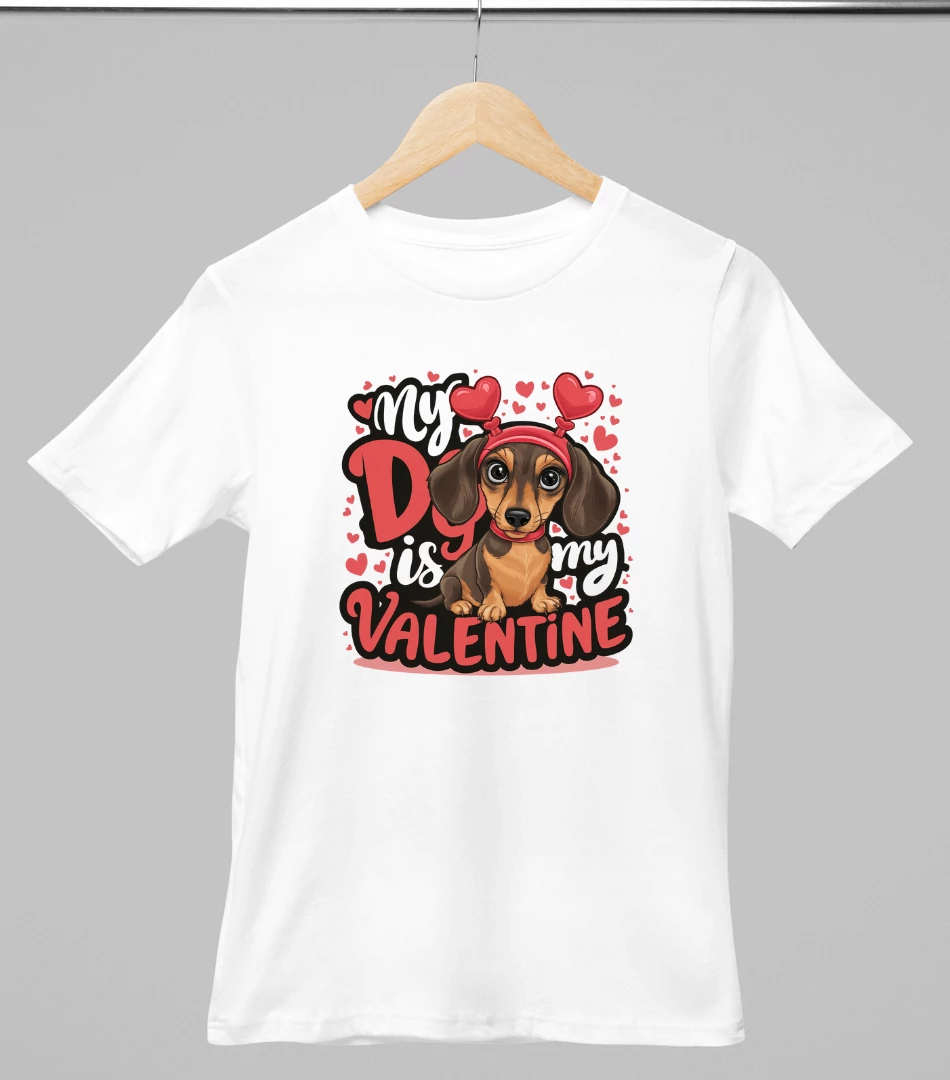 Tacskó mintás valentinnapi póló 